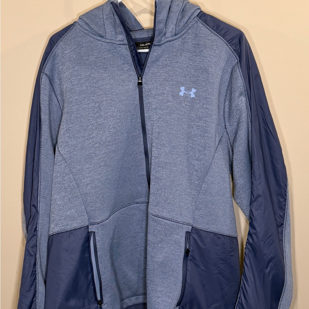 Under Armour Blue and Gray Hoodie